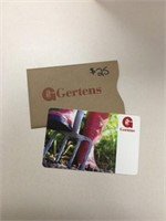 Gertens $25.00 Gift Card, Donated By Gertens