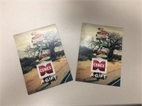 (2) $25.00 Cenex Gift Cards, Donated By Central