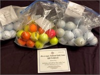 Mississippi National Golf Coarse & Golf Balls,
