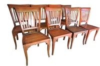 8 Solid Mahogany Dining Chairs