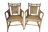 2 Palacek Rattan and Cane Chairs $1400 each!