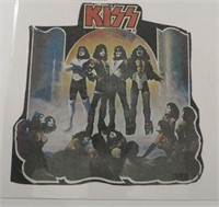 Vintage 1970's KISS Iron On T-Shirt Sample Transfr