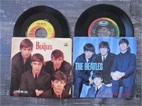 Beatles Lot 2 Picture Sleeve 45rpm Records 1980s