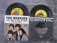 2 Beatles 45rpm Records Picture Sleeve & HELP