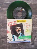 Elvis Presley Sings for Children 45rpm Green Vinyl