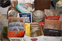 13 Boxes Crystal & Kitchenware