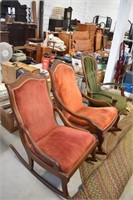 3 Mahogany Victorian Chairs As Found