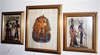Egyptian Style Tapestry Wall Hangings 3pcs