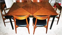 Excellent 9pc Stanley Mid Century Dining Suite -