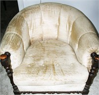 Retro/Vintage Swivel Upholstered Club Chair