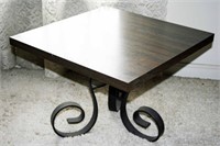 Set of 3 Iron Base Mid-Century End Tables