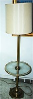 Brass & Glass Sofa Lamp