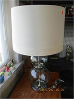 Modern Glass Ball Lamp w/Shade