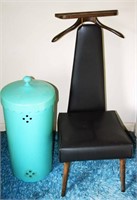 Valet Chair, Vintage Clothes Hamper