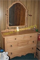 4 Drawer Dresser with Mirror 42"Wx18"Dx60"T