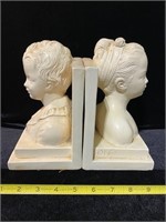 PAIR OF VINTAGE CERAMIC BOOKENDS