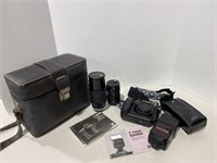 Canon T90 Camera, 300TL Flash, Lenses