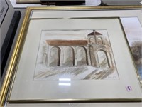2 Watercolors Signed & Framed Print