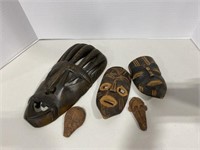 Ceramic & Wood Carved Masks