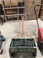 Lawn Spreader, Tomato Cages