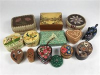 14 Small Decorative & Other Boxes