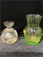 2 SMALL MURANO GLASS VASES