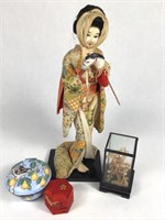 Japanese Ryukyu-Made Doll & Other Items