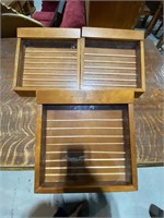 3 TABLE TOP DISPLAY CABINETS
