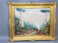 framed oil painting, by Victor- untitled