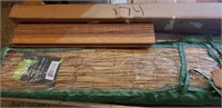 Group -6'x14' reed fencing, curtain rod,