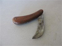 Antique Wood Handled Knife 7" Extended
