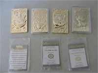 23k Gold Plated Pokeman Trading Cards