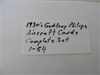 1930's Godfrey Philips Aircraft Cards