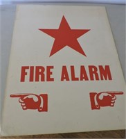 2 Sided Cardboard Fire Alarm Sign