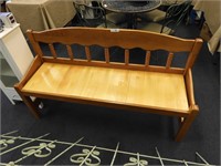 NICE SOLID PINE STORAGE BENCH