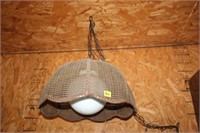 2 Wicker Hanging Lights 19X12