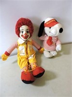 McDonald's Snoopy & Ronald McDonald