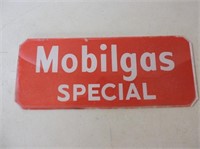 Glass Mobilgas Special Sign 10"x4