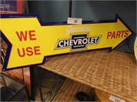 CHEVROLET ENAMEL PART SIGN