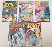 (5) Vintage DC Unexpected Comic Books