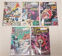 (5) Vintage Marvel Fantastic Four Comic Books