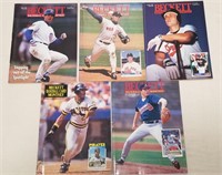 (5) Vintage Back Issue Beckett Baseball Card Mags