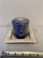Candle tray with candle