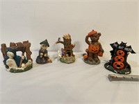 Lot of Halloween ceramic figurines decoration