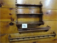 (3) Wooden Shelves