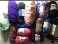 Assorted yarn colors yarn balls 17 separate