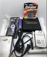 Assorted electronics and batteries