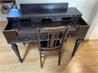 Antique Desk and Chair - 44” W x 33” T
