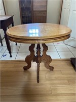 Ornate Oval Side Table - 29” x 28”