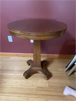 Mission Style (?) Round Table - 30” T